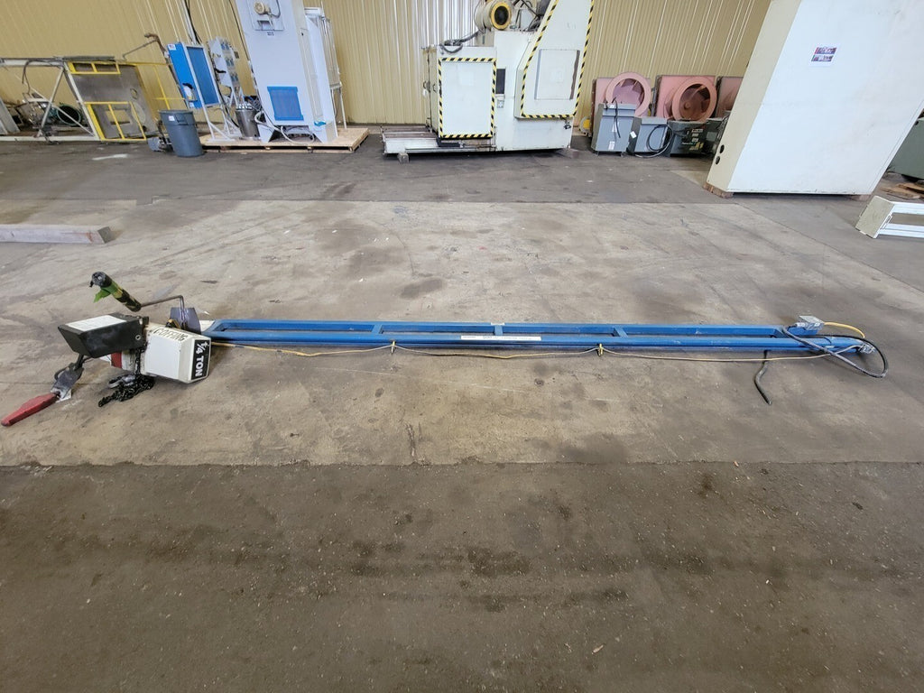 COFFING 1/4 Ton Chain Hoist w/ 14' Free Standing Overhead Crane EC0516-5