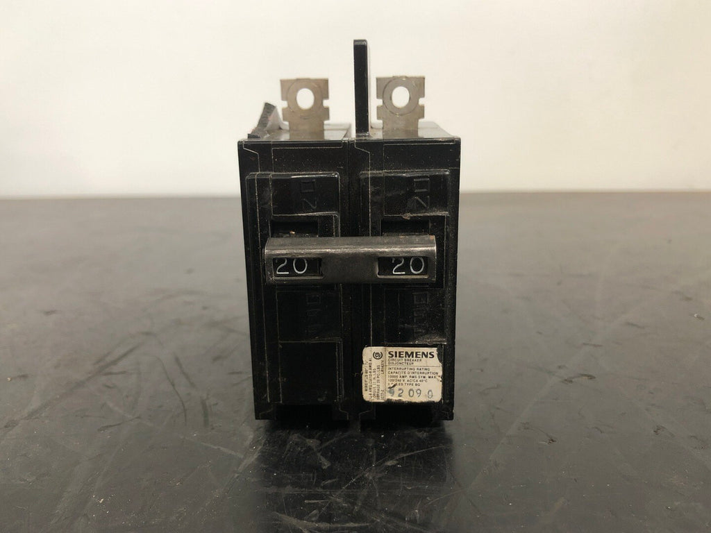 SIEMENS  20 Amp, 2 Pole, 120/240 volts Circuit Breaker BQ2B020