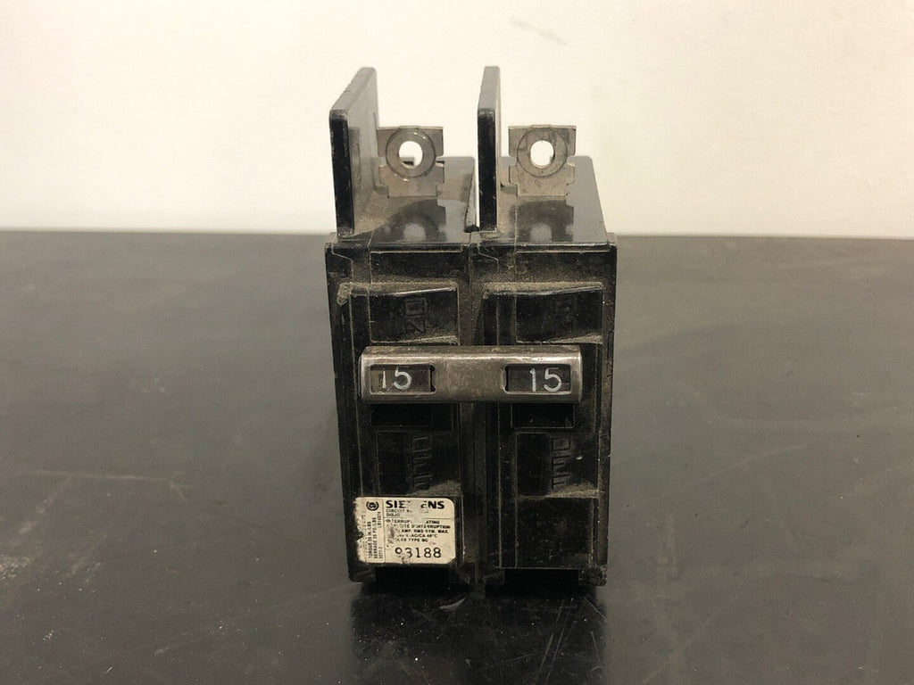 SIEMENS 15 Amp, 2 Pole, 120/240 volts Circuit Breaker BQ2B015