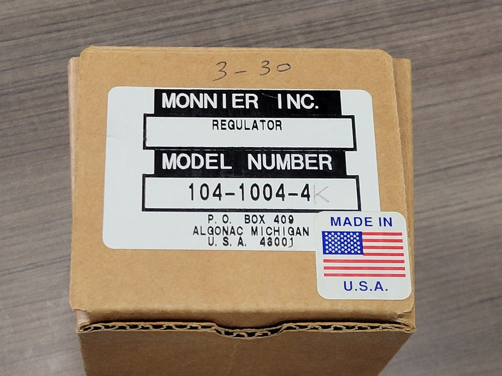 MONNIER INC Pressure Regulator 104-1004-4