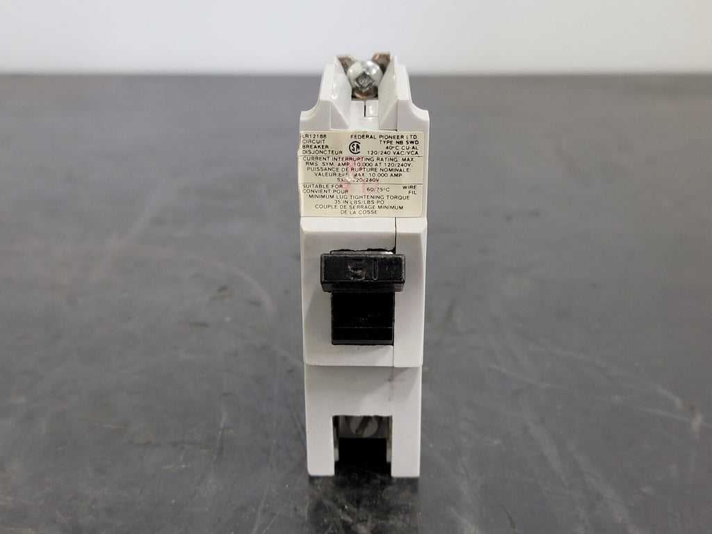 FEDERAL PIONEER 15 Amp, 1 Pole, 120/240 volts Circuit Breaker NB115
