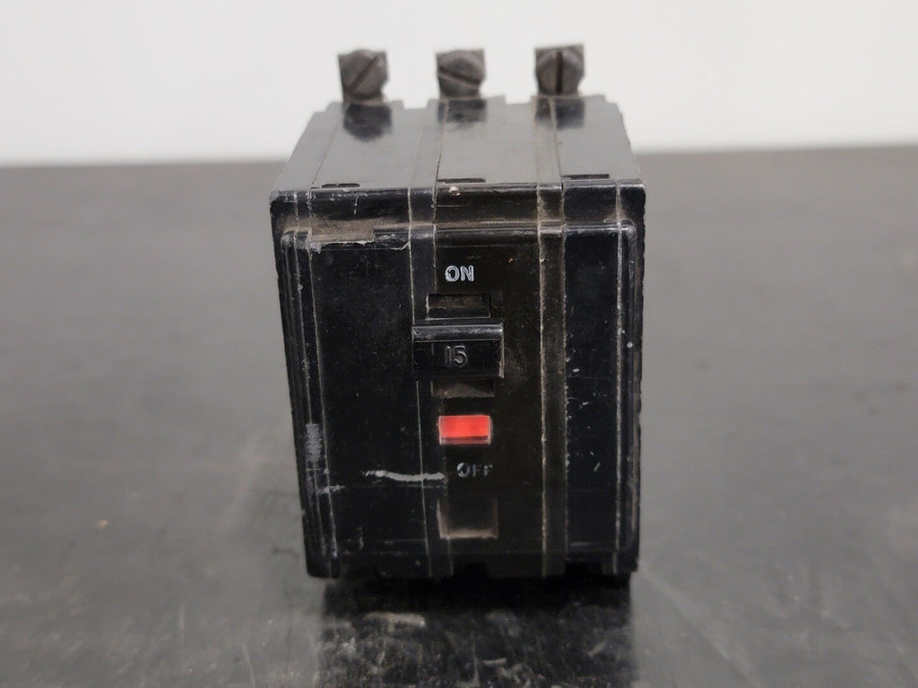 SQUARE D 15 Amp, 3 Pole, 120/240 volts Circuit Breaker QOB315