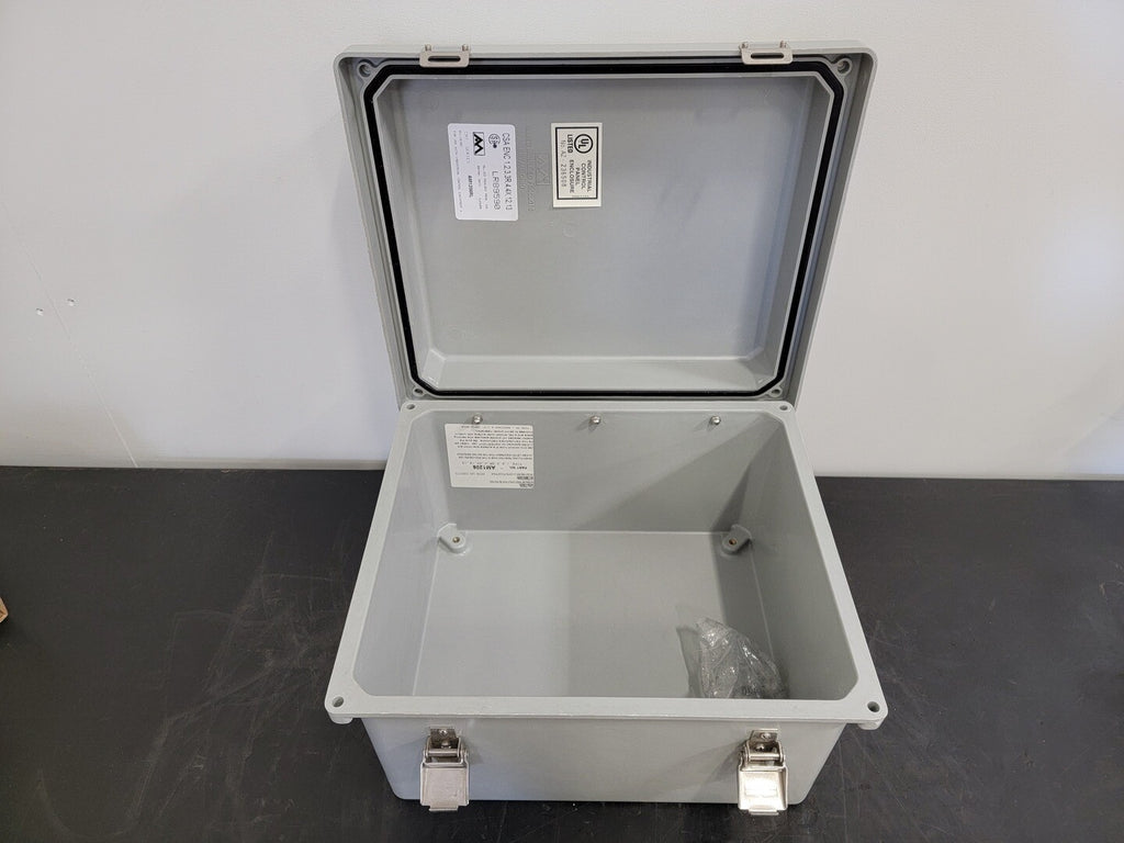 ALLIED MOULDED PRODUCTS AM1206RL  Fiberglass Wallmount Enclosure 12"x10"x6"