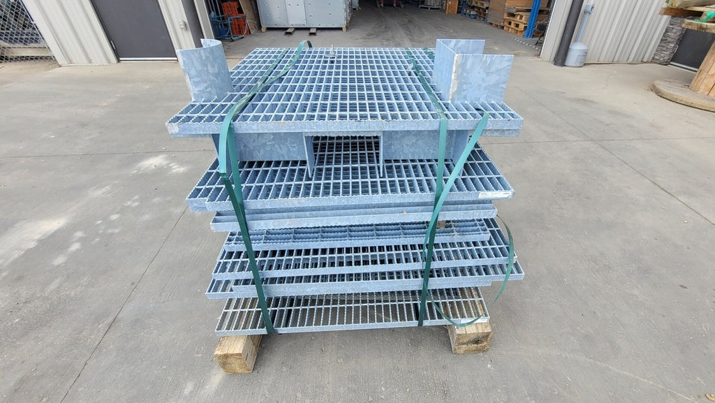 MEISER Galvanized Grating w/ Kickplates & Cut-outs