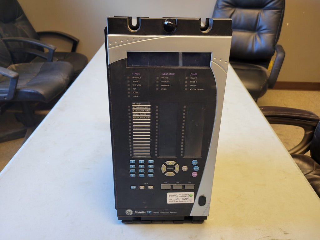GE MULTILIN F35 Multiple Feeder Management Relay w/ Power CPU 2-CT/VT Digital I/O Modules