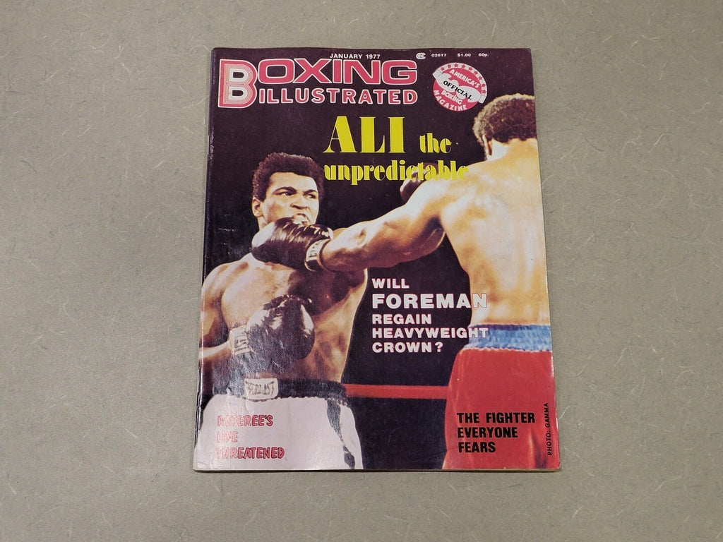 BOXING January 1977 Magazine Ali The Unpredictable