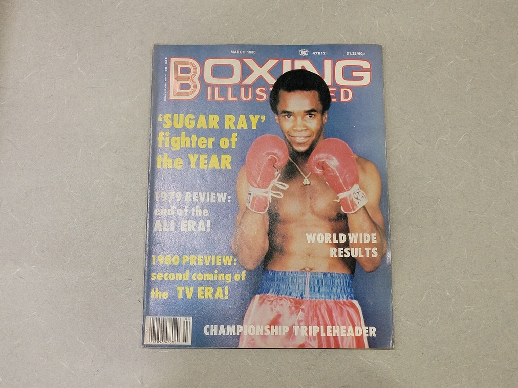 BOXING March 1980 Magazine Sugar Ray Cover