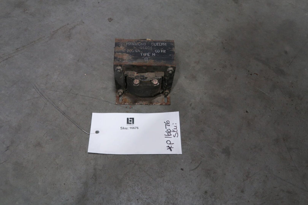 HAMMOND 200 VA Control Transformer 600 pri. volts, 120 sec. volts, 96804