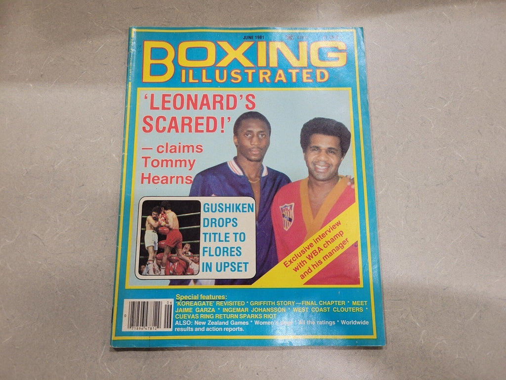 BOXING June 1981 Magazine Leonard Is Scared - Claims Tommy Hearns