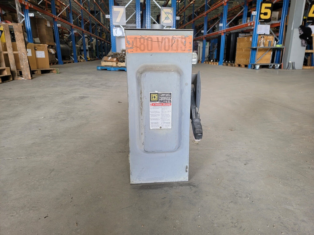 SQUARE D 100 Amp, 100 hp, 600V Heavy Duty Safety Switch No. H363RB
