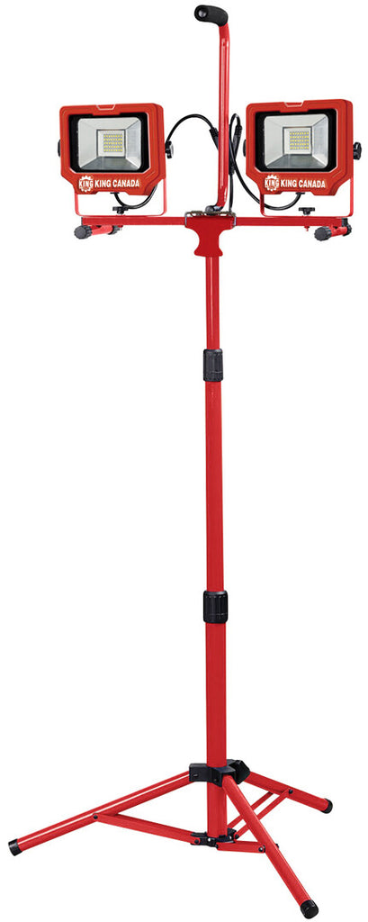 KING CANADA 6000 Lumens LED Work Light With Tripod No. KC-3002LED-ST