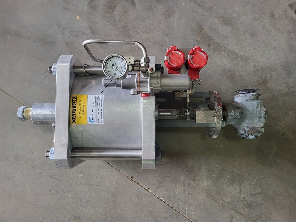 HP VALVES/KEY VALVE TECHNOLOGIES Air Actuator W/ 2" Class 1500 Gate Valve B16.34