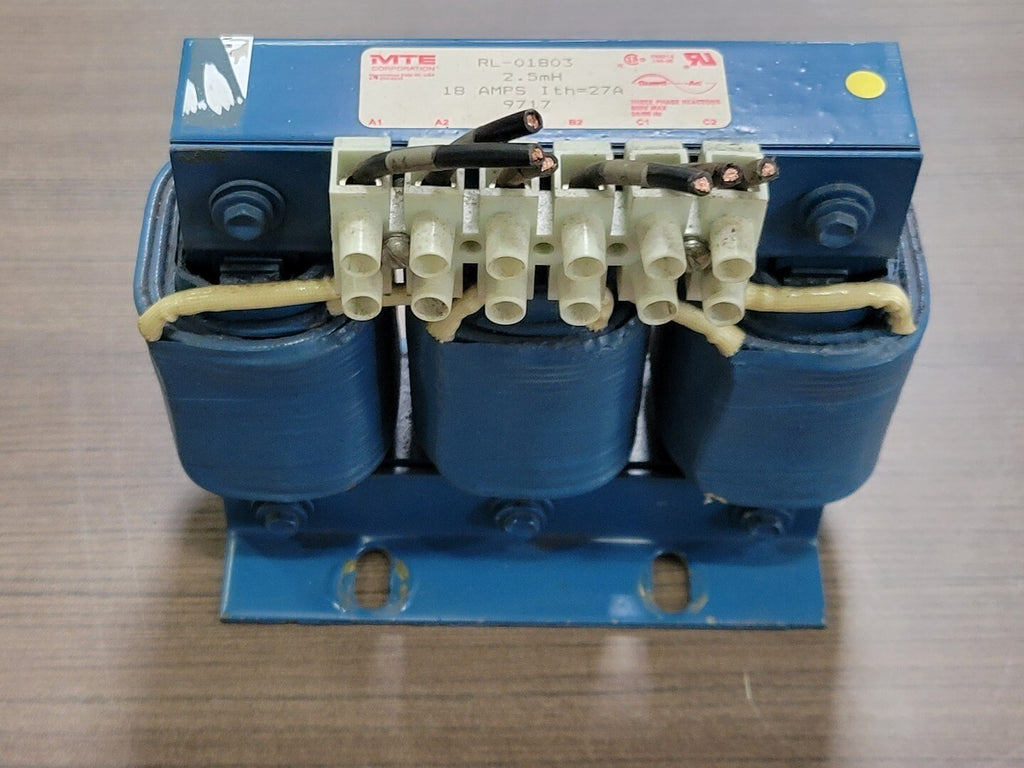 MTE CORPORATION 18 Amp, 2.5 mH Line Reactor RL-01803