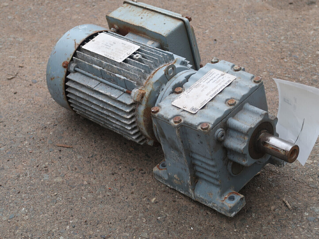 SEW 1 hp, 330/575 Volts, 1700/59 Rpm Gear Motor R27DT80N4