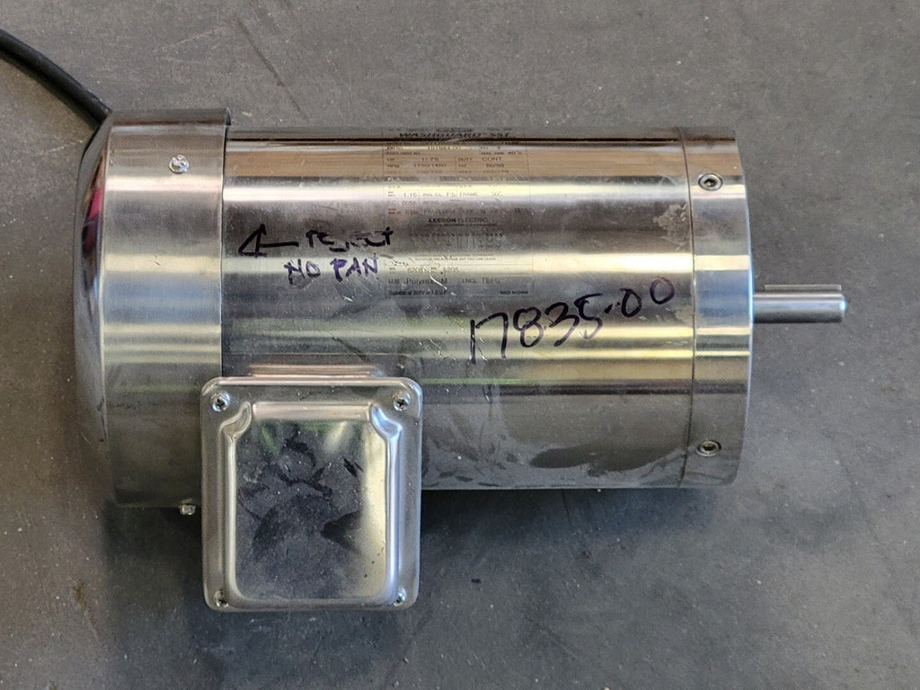 LEESON 1 hp, 230 Volts, 1750 Rpm, 56C Stainless Motor 