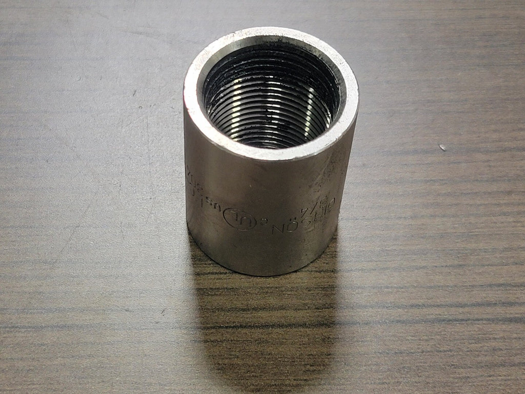 GIBSON 3/4" 304 Stainless Steel Conduit Coupling EC-SS, CPL75-304SS