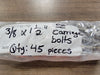 3/8" x 1-1/2" 316 Stainless Steel Carriage Bolt (Bag of 45)