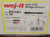 WEJ-IT Ankr-TITE 1/4" x 2-1/4" Stainless Wedge Anchor Expansion Bolt ATSS1421 (Box 100)