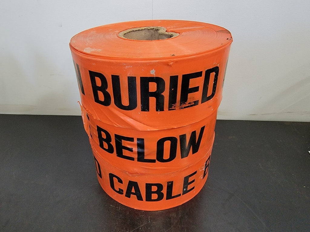 3'' x 1000' Orange Cable Tape (Caution Buried Cable Below)