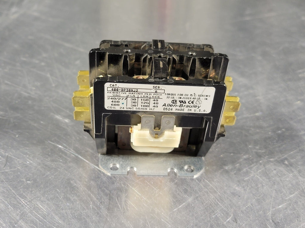 ALLEN-BRADLEY 30 Amp, 2 Pole, 24 VAC Coil Definite Purpose Contactor 400-DP30NJ2