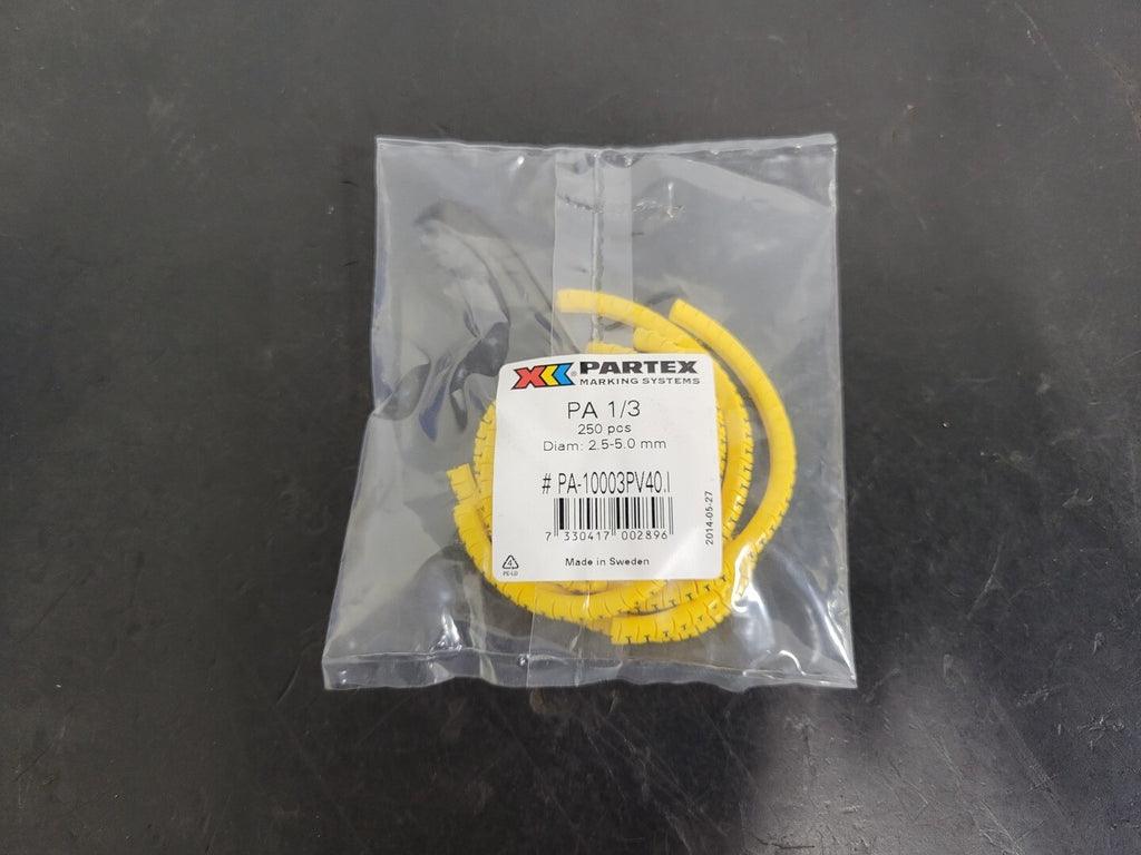 PARTEX PA 1/3 Character I Cable Marker PA-10003PV40.I (250 pcs)