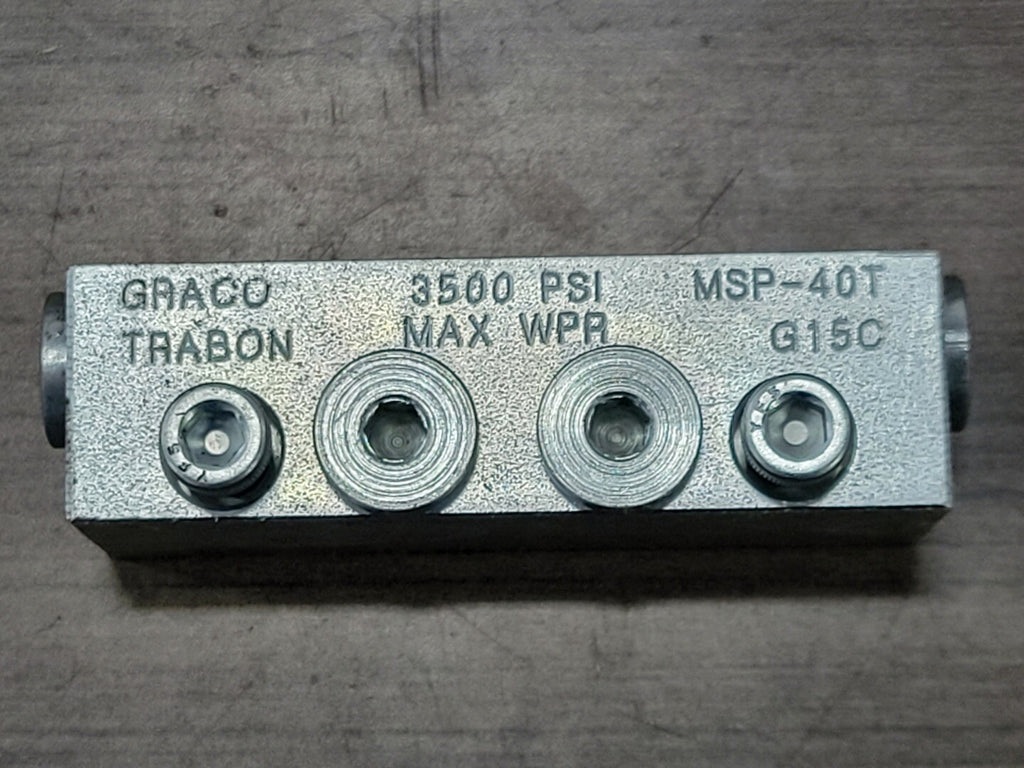 GRACO TRABON Modular Divider Valve Block MSP-40T