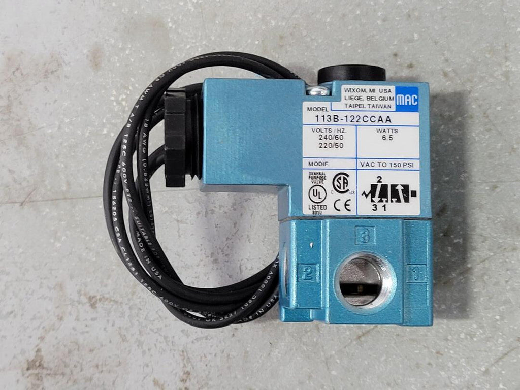 MAC 6.5W Solenoid Valve 113B-122CCAA