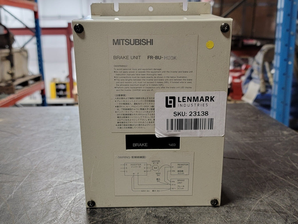 MITSUBISHI 40 hp, 400 Volts, 3-Phase Brake Unit FR-BU-H30K