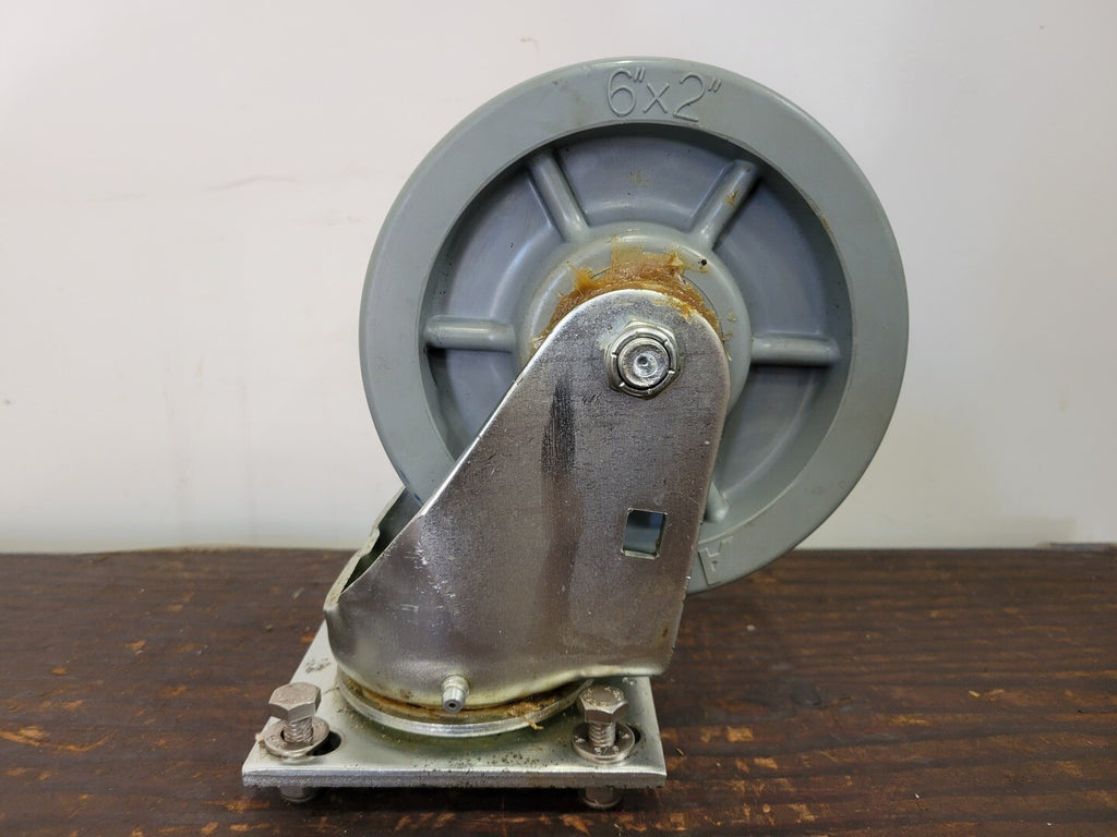 ALGOOD 6 x 2 in. Caster Wheel w/ Swivel (Pkg of 2 Wheels)