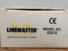 LINEMASTER SWITCH CORP. Single Stage Momentary Clipper Foot Switch 632-S