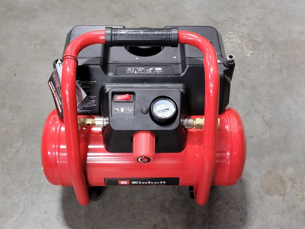EINHELL 1.6 Gallon, 317 CFM,  135 PSI Cordless Compact Air Compressor 4020455 