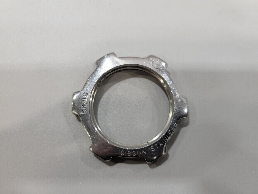 GIBSON STAINLESS 1-1/4" Stainless Steel Conduit Locknut (Bag of 100)