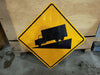 BARRICADE AND SIGNS LTD Steep Grade Hill Ahead Road Warning Sign 24" x 24"