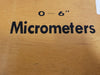0-6" Outside Micrometer Set
