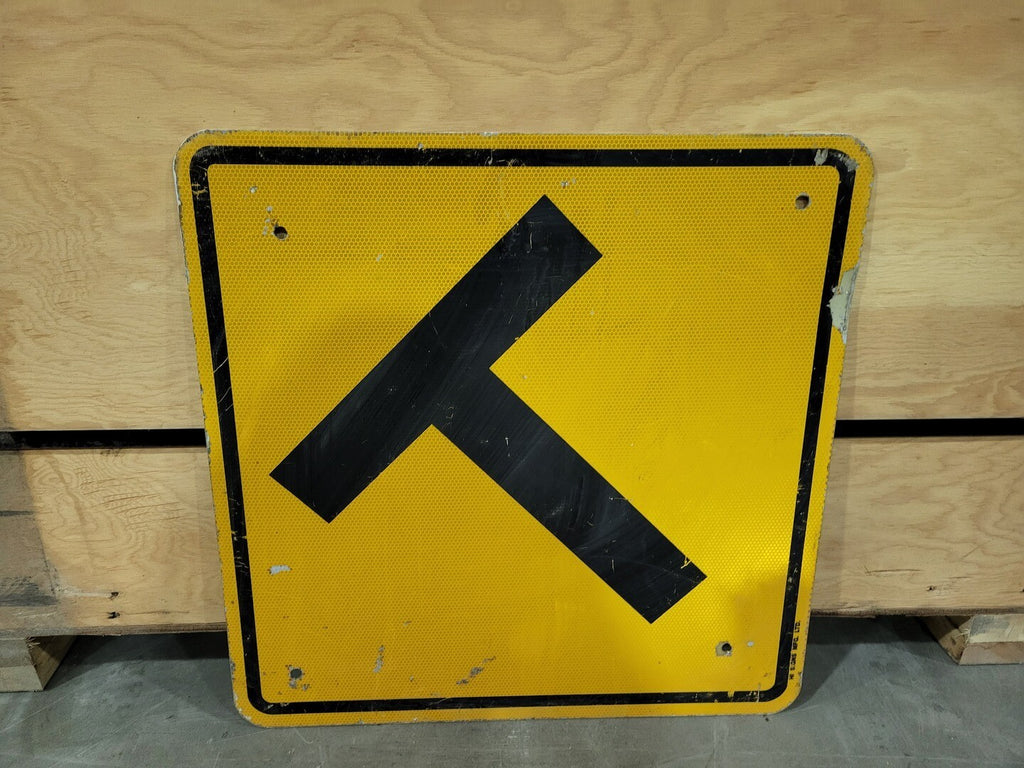 30" x 30" T-Intersection Warning Sign