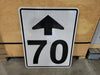 24" x 30" 70 km/h Speed Limit Ahead Sign