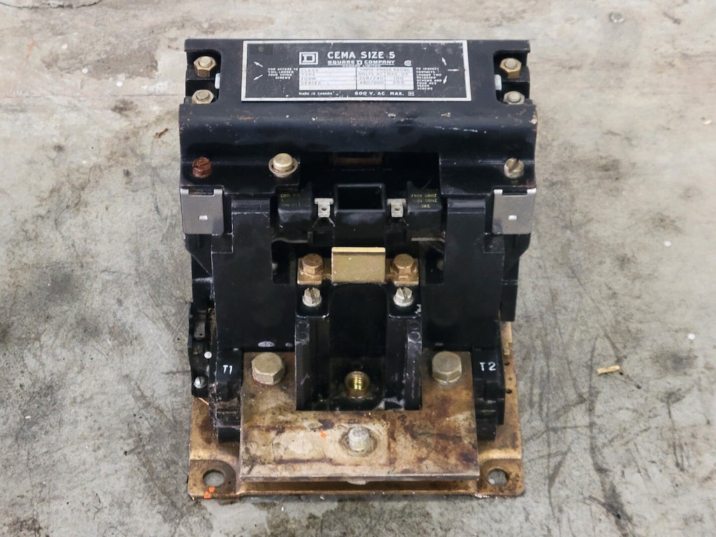 SQUARE D 277 Amp, 3 Pole, NEMA 5, 440/480 VAC Coil Contactor 8502SG01