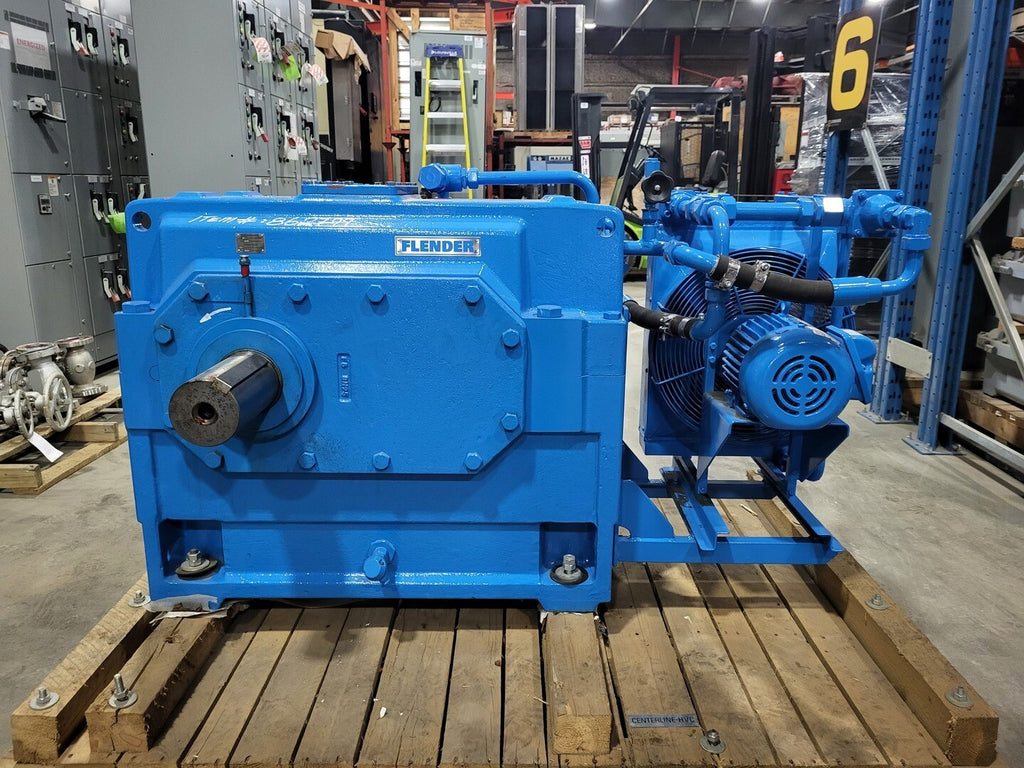 FLENDER 3:1 Ratio Helical Gear Unit H1SH11A w/ Oil Cooler