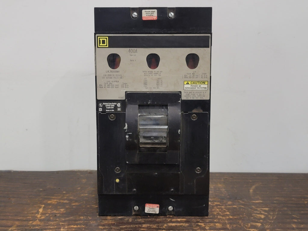 SQUARE D 400 Amp, 3 Pole, 600 Volts Circuit Breaker LHL36000MV