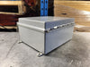 HOFFMAN A12106CHQRFG  Continuous Hinge QR Cover Enclosure 12"x10"x6" w/ Terminal Block