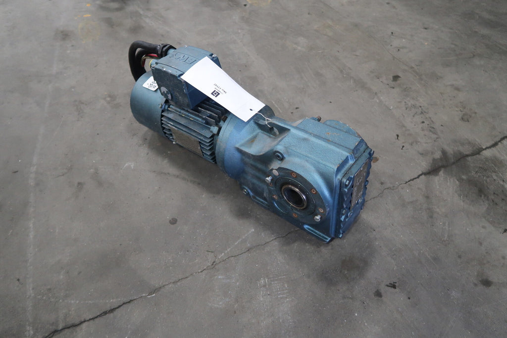 SEW 9.10:1 Ratio, Gear Reducer KH47DT80N4BMG1HR1S w/ 1 hp Electric Motor 
