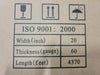 20" x 4370', 60 Gauge Shrink Wrap