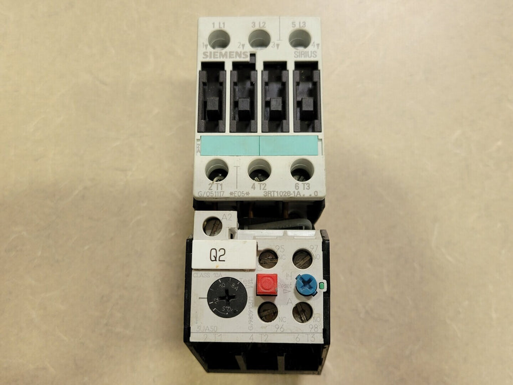 SIEMENS Contactor 3RT1026-1A w/ Relay 3UA5000-1K
