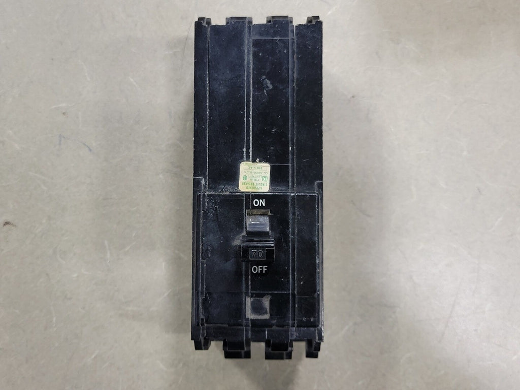 SQUARE D 70 Amp, 3 Pole, 240 Volts Circuit Breaker Q1370