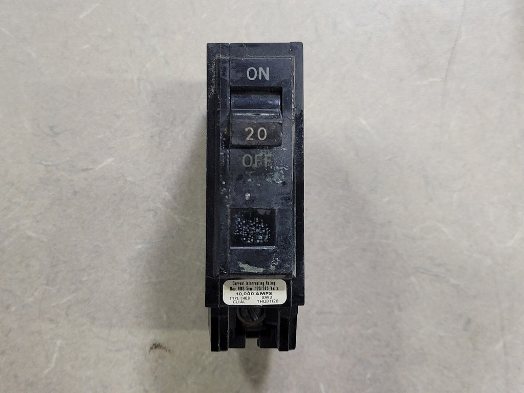 GENERAL ELECTRIC 20 Amp 1 Pole Circuit Breaker THQB1120
