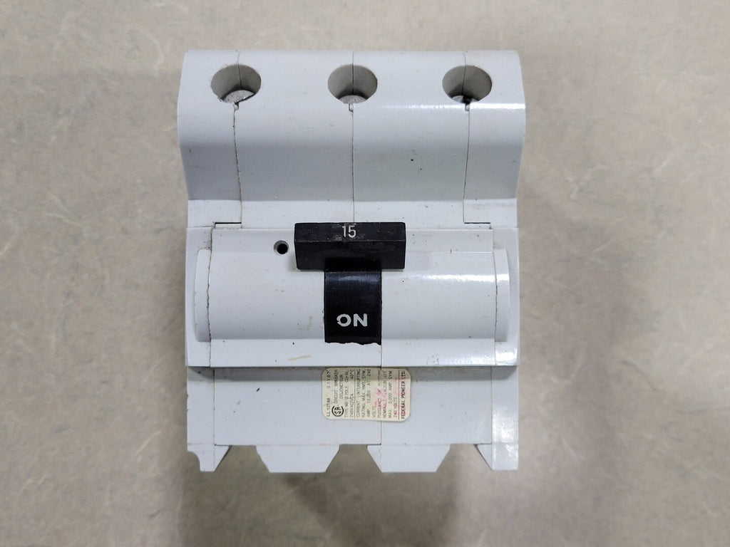 FEDERAL PIONEER 15 Amp, 3 Pole, 120/240 volts Circuit Breaker NB315