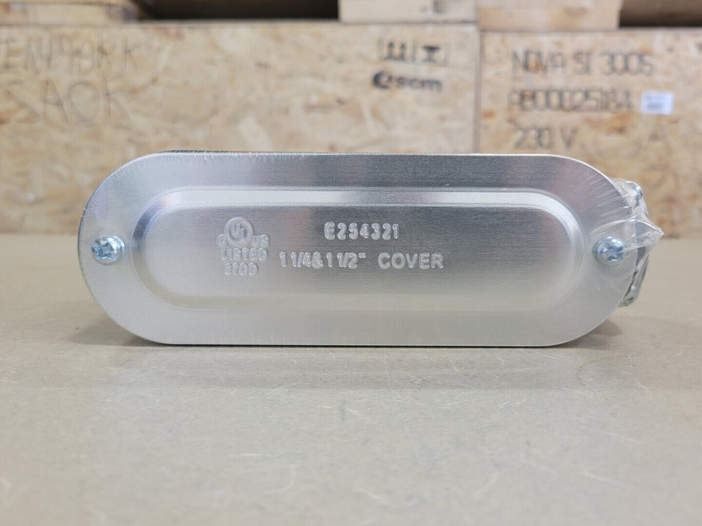 RACOR 1-1/4" & 1-1/2" Cover Conduit Body LB-125-CG, 8782 (Box of 2)