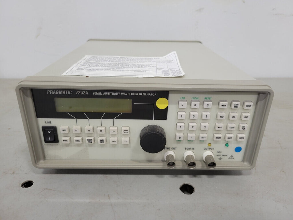 PRAGMATIC 20 MHz Arbitrary Waveform Generator 2202A