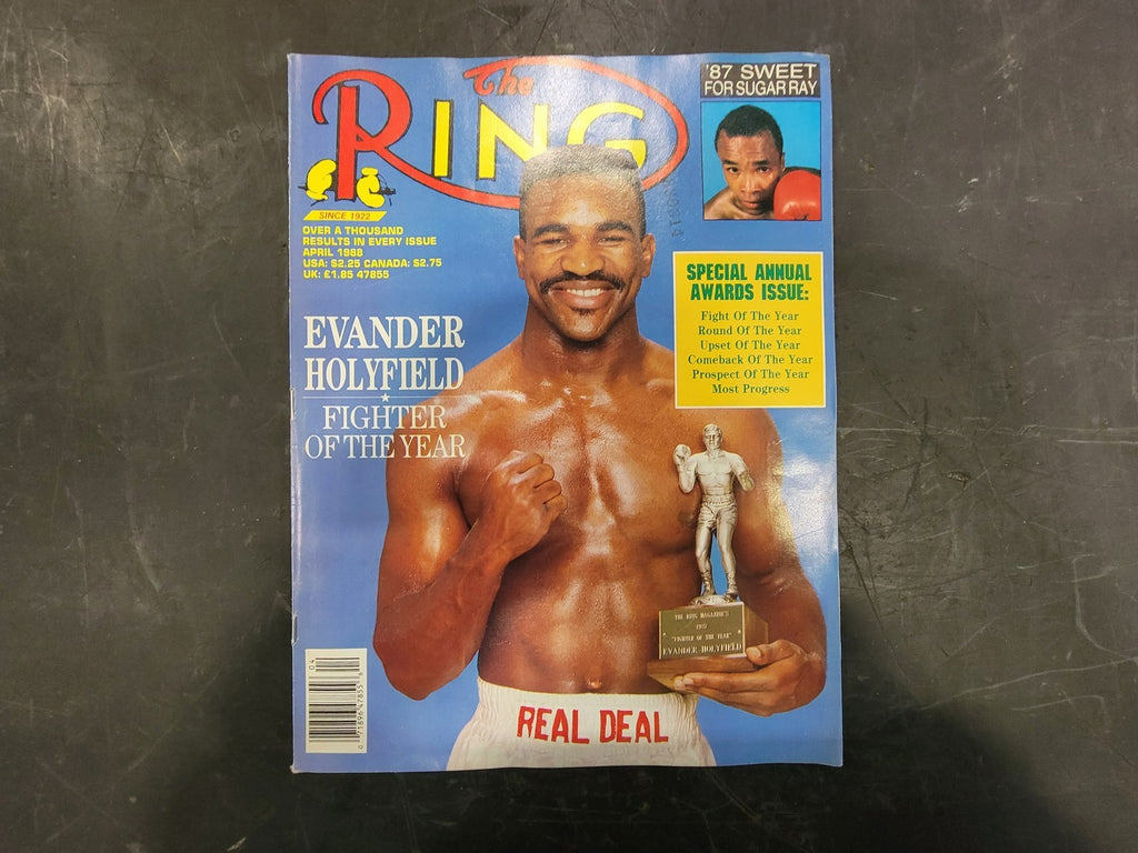 THE RING April 1988 Magazine Evander Holyfield Cover 