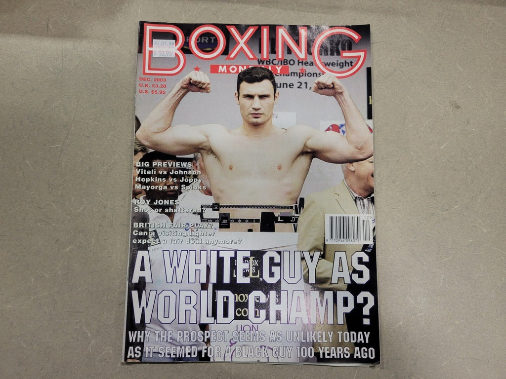 BOXING December 2003 Magazine A White Guy As World Champ